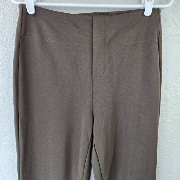 Halara Flare Work Pants M Green High Waisted Dressy Minimalist Pull On Trousers - Picture 3 of 12